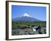 Cone of Volcan Osorno from the Petrohue Falls Near Puerto Montt, Chile, South America-Renner Geoff-Framed Photographic Print