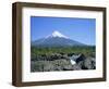 Cone of Volcan Osorno from the Petrohue Falls Near Puerto Montt, Chile, South America-Renner Geoff-Framed Photographic Print