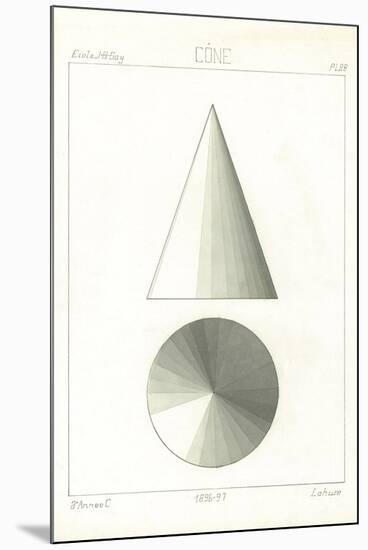 Cone Projection-Stephanie Monahan-Mounted Giclee Print