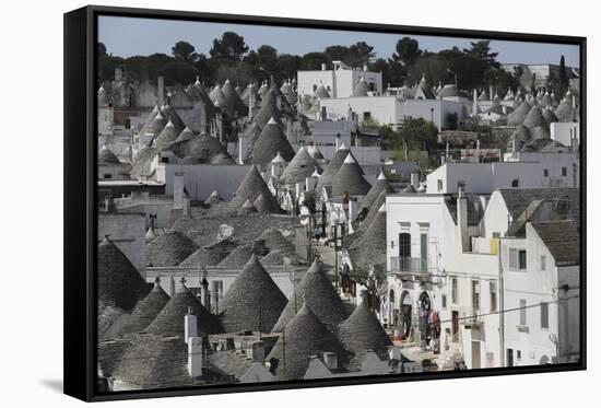 Cone-Roofed Trulli Houses on the Rione Monte District, Alberobello, Apulia, Italy-Stuart Forster-Framed Stretched Canvas