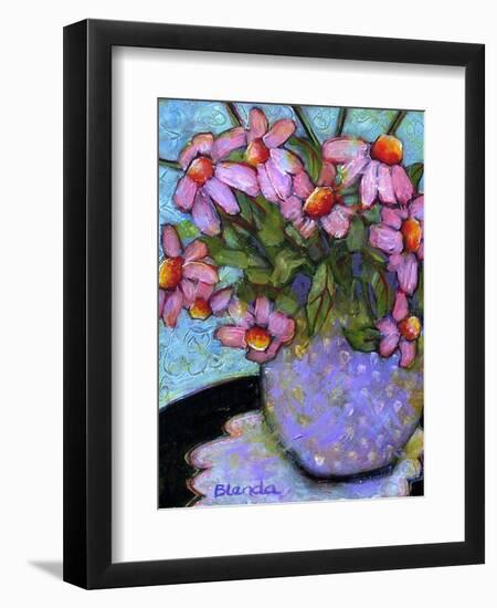 Coneflower Bouquet-Blenda Tyvoll-Framed Art Print