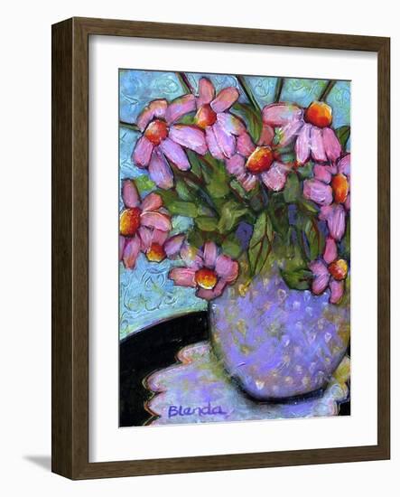 Coneflower Bouquet-Blenda Tyvoll-Framed Art Print