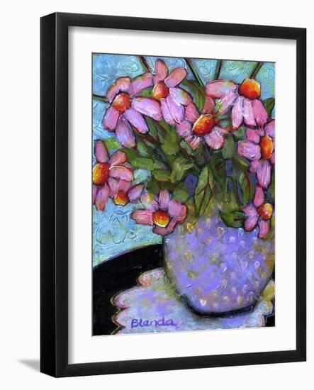 Coneflower Bouquet-Blenda Tyvoll-Framed Art Print