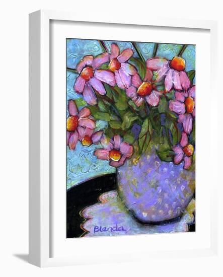 Coneflower Bouquet-Blenda Tyvoll-Framed Art Print