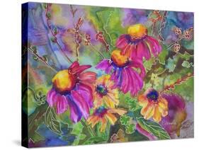 Coneflowers and Company-Blenda Tyvoll-Stretched Canvas