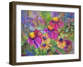 Coneflowers and Company-Blenda Tyvoll-Framed Art Print