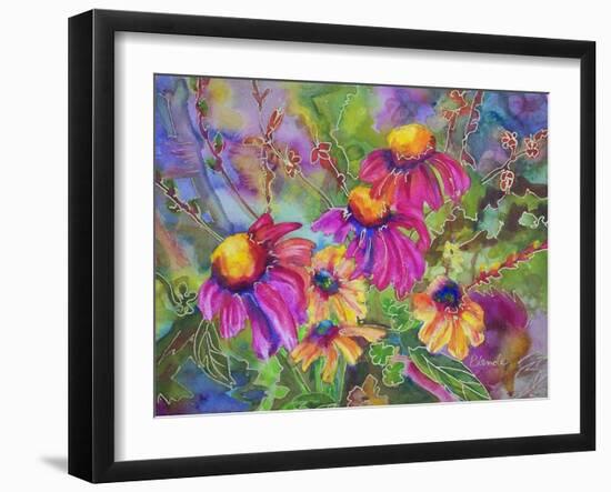 Coneflowers and Company-Blenda Tyvoll-Framed Art Print