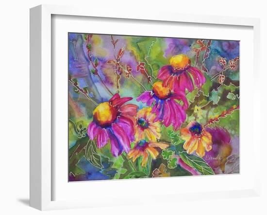 Coneflowers and Company-Blenda Tyvoll-Framed Art Print