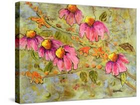 Coneflowers for Marian-Blenda Tyvoll-Stretched Canvas