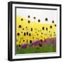 Coneflowers With Pink-Anne Becker-Framed Art Print