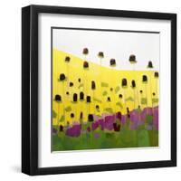 Coneflowers With Pink-Anne Becker-Framed Art Print