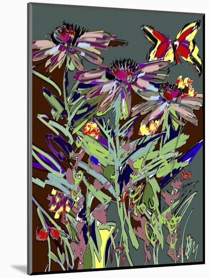 Coneflowers-Diana Ong-Mounted Giclee Print