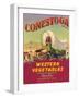 Conestoga Vegetable Label - Watsonville, CA-Lantern Press-Framed Art Print