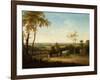 Conestoga Wagon on the Pennsylvania Turnpike, 1816-Thomas Birch-Framed Giclee Print