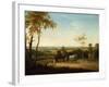 Conestoga Wagon on the Pennsylvania Turnpike, 1816-Thomas Birch-Framed Giclee Print