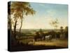 Conestoga Wagon on the Pennsylvania Turnpike, 1816-Thomas Birch-Stretched Canvas