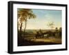 Conestoga Wagon on the Pennsylvania Turnpike, 1816-Thomas Birch-Framed Giclee Print