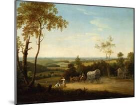 Conestoga Wagon on the Pennsylvania Turnpike, 1816-Thomas Birch-Mounted Giclee Print