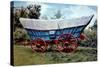 Conestoga Wagon-American School-Stretched Canvas