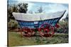 Conestoga Wagon-American School-Stretched Canvas