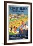 Coney Beach Porthcawl-The Vintage Collection-Framed Giclee Print