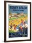 Coney Beach Porthcawl-The Vintage Collection-Framed Giclee Print
