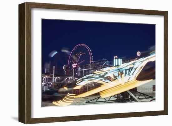 Coney Island at Night-William P. Gottlieb-Framed Photographic Print