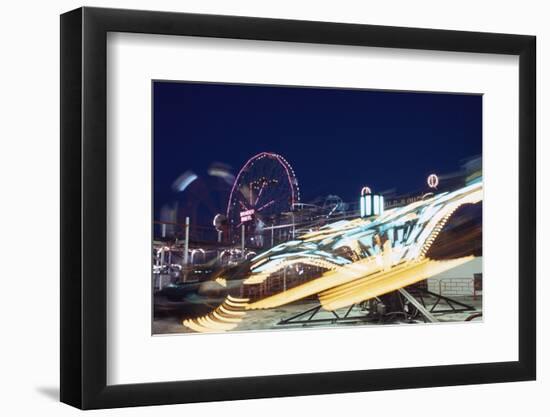 Coney Island at Night-William P. Gottlieb-Framed Photographic Print