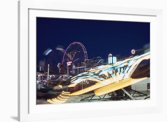 Coney Island at Night-William P^ Gottlieb-Framed Photographic Print