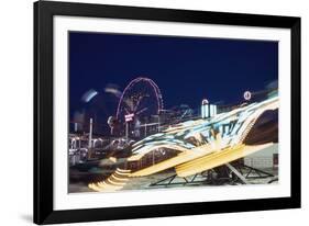 Coney Island at Night-William P^ Gottlieb-Framed Photographic Print