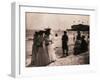 Coney Island Beach Ca. 1900-null-Framed Photographic Print