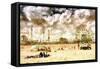 Coney Island Beach-Philippe Hugonnard-Framed Stretched Canvas