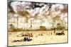 Coney Island Beach-Philippe Hugonnard-Mounted Giclee Print