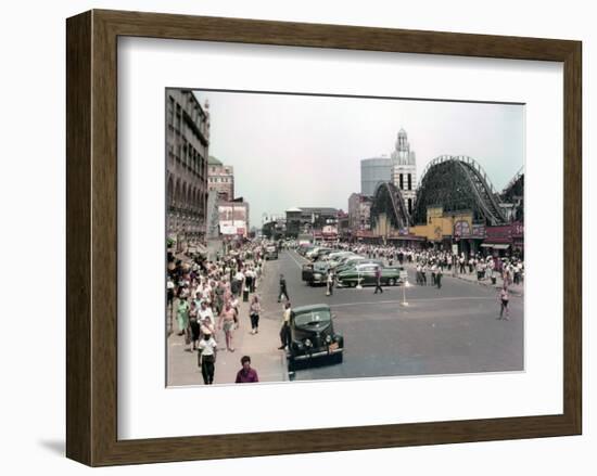 Coney Island, Brooklyn, New York, c.1951-null-Framed Art Print