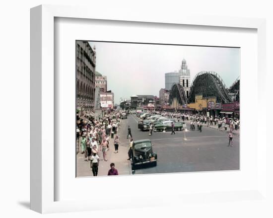 Coney Island, Brooklyn, New York, c.1951-null-Framed Art Print