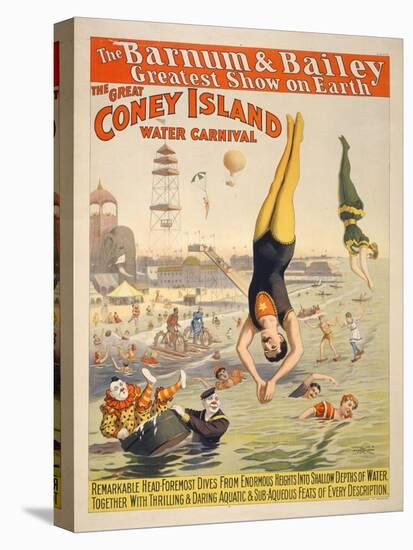 Coney Island Carnival, 1898-null-Stretched Canvas