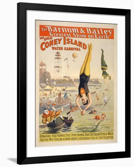 Coney Island Carnival, 1898-null-Framed Giclee Print