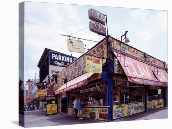 Coney Island Clams, Dogs, Heroes and Shish Kabob-Carol Highsmith-Stretched Canvas