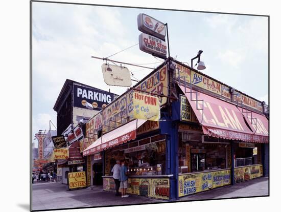 Coney Island Clams, Dogs, Heroes and Shish Kabob-Carol Highsmith-Mounted Photo