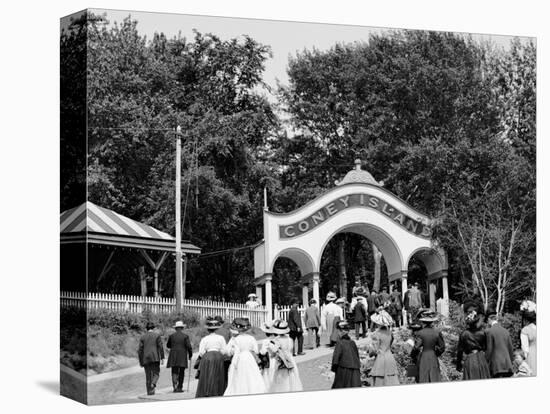 Coney Island, Entrance, Cincinnati, Ohio-null-Stretched Canvas