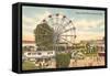 Coney Island Ferris Wheel, Cincinnati, Ohio-null-Framed Stretched Canvas