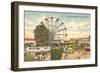 Coney Island Ferris Wheel, Cincinnati, Ohio-null-Framed Art Print