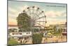 Coney Island Ferris Wheel, Cincinnati, Ohio-null-Mounted Art Print