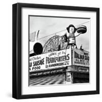 Coney Island Frankfurters-Erin Clark-Framed Giclee Print