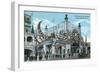 Coney Island, New York - Luna Park Entrance-Lantern Press-Framed Art Print