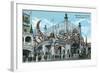 Coney Island, New York - Luna Park Entrance-Lantern Press-Framed Art Print