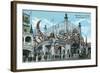 Coney Island, New York - Luna Park Entrance-Lantern Press-Framed Art Print