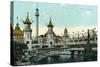 Coney Island, New York - Luna Park Scene-Lantern Press-Stretched Canvas