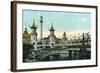 Coney Island, New York - Luna Park Scene-Lantern Press-Framed Art Print