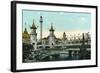 Coney Island, New York - Luna Park Scene-Lantern Press-Framed Art Print